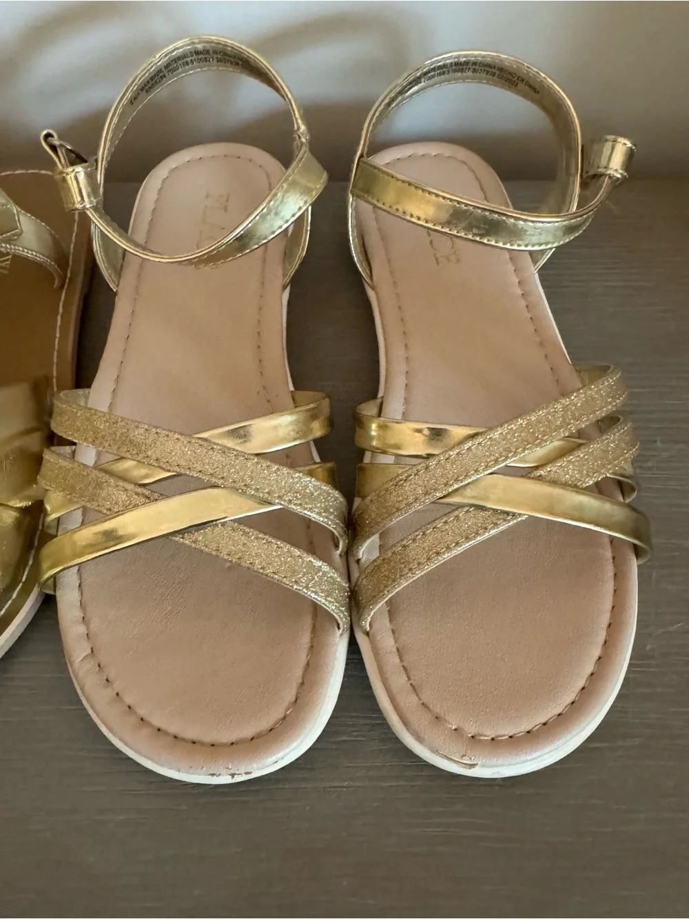 JCrew and The Children's Place Gold Girls' Knot & Strappy Sandals